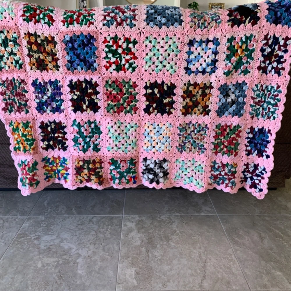 Handmade Granny Square Blanket 57